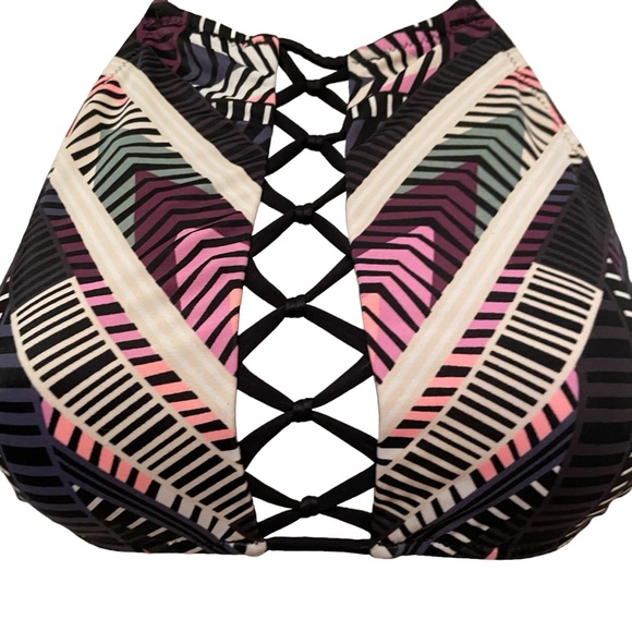 Victoria’s Secret Swim Tribal Halter Bikini Top S - Picture 2 of 6